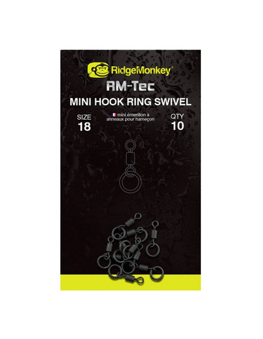 RidgeMonkey RM-Tec Mini Hook Ring Swivel 