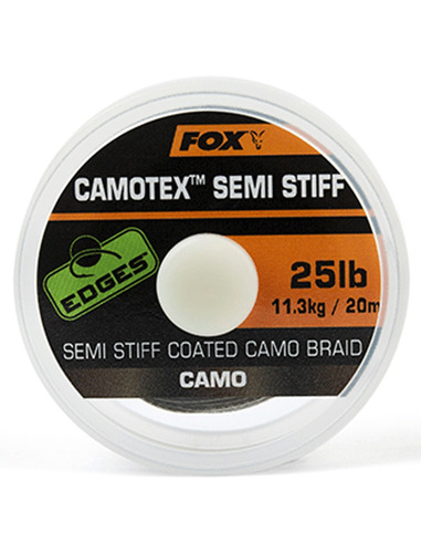 Fox Camotex Semi Stiff Coated Camo 25lb 11,3kg 20m