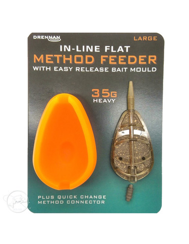 Drennan In Line Flat Method Feeder With Mould Large