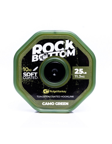 RidgeMonkey RM-Tec Rock Bottom Tungsten Coated Soft Camo Green 25lb