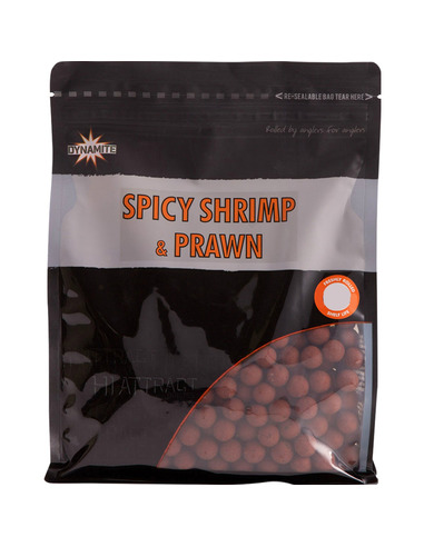 Dynamite Baits Spicy Shrimp & Prawn Shelf Life Boilies