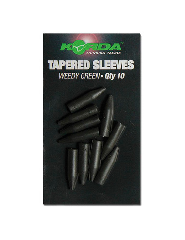 KORDA Tapered Sleeves Weedy Green (10 Unidades)