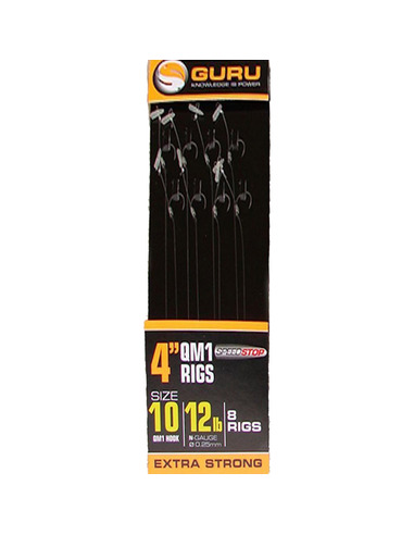 Guru QM1 Speed Stop Ready Rigs 4"  ( 10 cm - 10 QM1- 12lb/0,25mm )