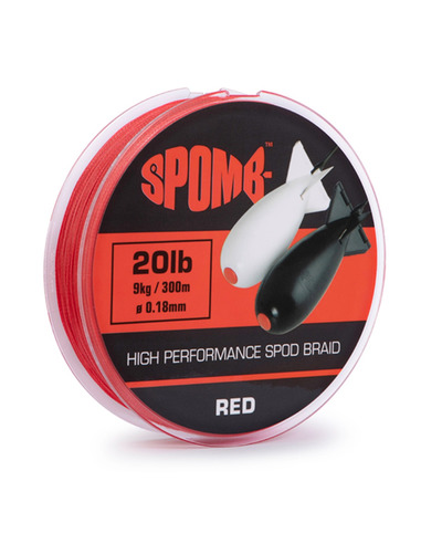 Spomb Braid 300m 9kg 20lb RED 0.18mm