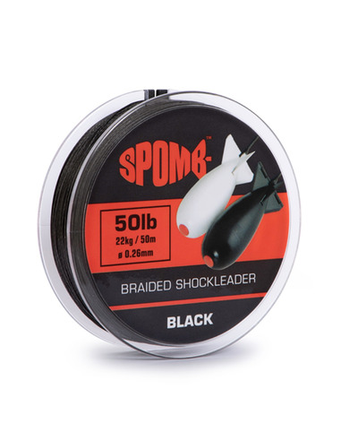 Spomb Braided Shockleader 22kg / 50lb Black