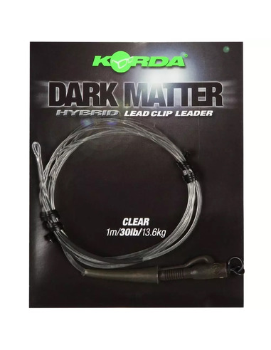 Korda Dark Matter Leader Hybrid Lead Clip (Clear / 40lb)