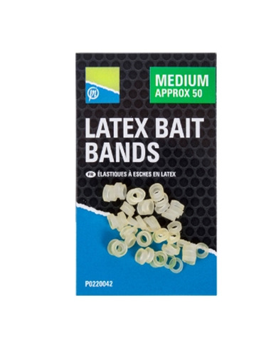 Preston Latex Bait Bands Medium (Aprox.50)