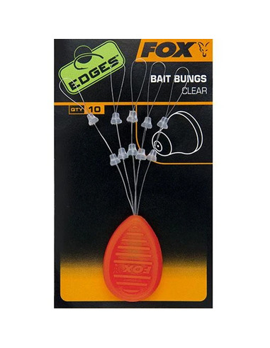 Fox Edges Bait Bungs Clear x10