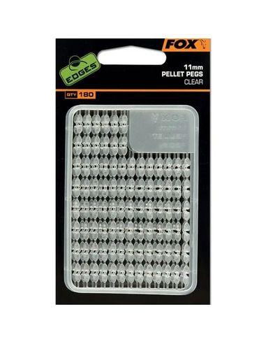 Fox Edges Pellet Pegs 13mm x 2 clear