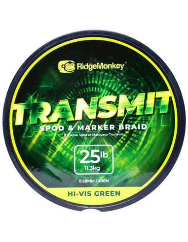 RidgeMonkey Transmit Spod & Marker Braid 25lb 11.3kg 0.28mm/300m