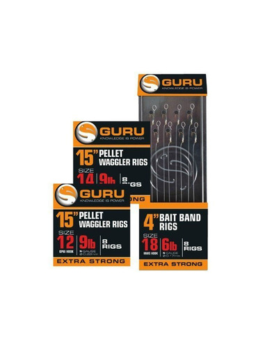 Guru GPW Pellet Waggler Rig With Bands 15" (0.17/size16)