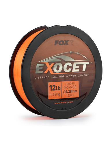 Fox Exocet Fluoro Orange Mono 0.30mm 14lb / 6.5kg (1000m)