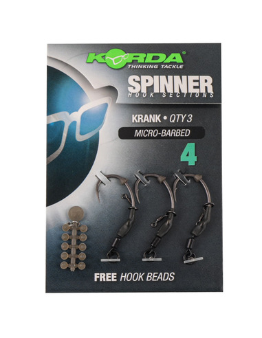 Korda Spinner Hook Sections Krank Nº4 Micro Barbed