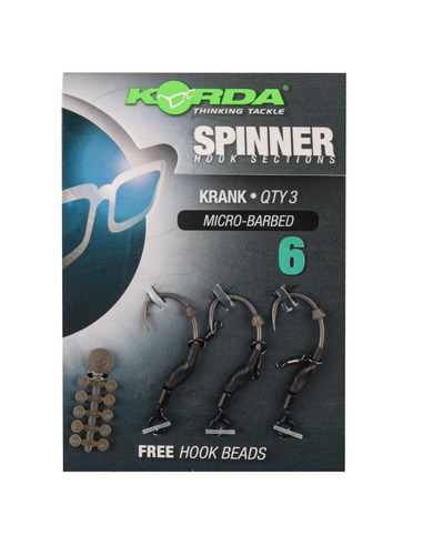 Korda Spinner Hook Sections Krank Nº6 Micro Barbed