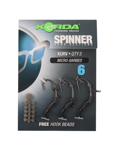 Korda Spinner Hook Sections Kurv Nº6 Micro Barbed