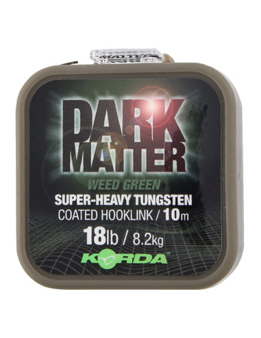 Korda Dark Matter Tungsten Coated Braid Weed Green 25lb/11,3kg(10m)