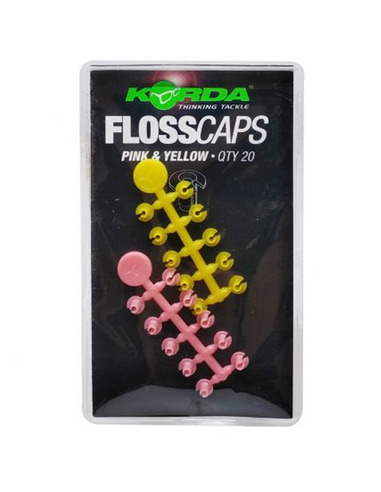 Korda Floss Caps Pink & Yellow