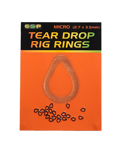 ESP Tear Drop Rig Rings Mini (3mm x 4mm)