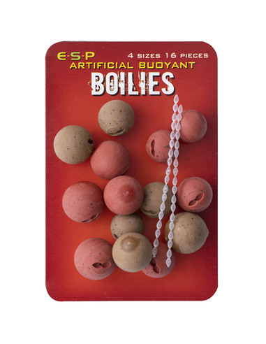 ESP Artificial Boilies Buoyant (Red / Brown)