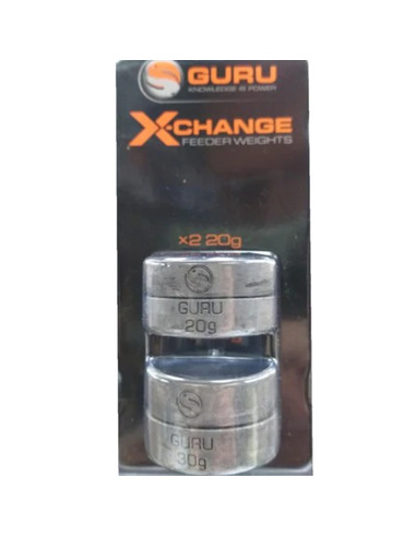 Guru X-Change Distance Feeder Weights 2 X 20gr y 2 X 30gr