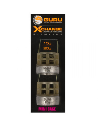Guru X-Change Slimline Distance Feeders Mini Cage 15gr + 20gr