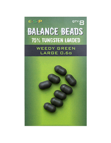 ESP Tungsten Loaded Balance Beads 6gr Weedy Green