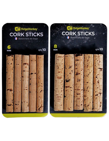 RidgeMonkey Combi Bait Drill Spare Cork Sticks 8mm