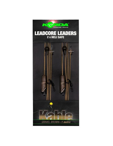 Korda Kable Leadcore Leader Heli-Safe Weed 1m (2pcs)