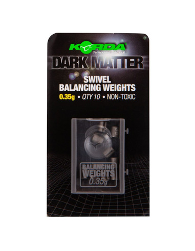 Korda Dark Matter Swiles Balancing Weights Mixed 0.30gr - 0.50gr (Qty 15)