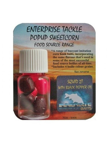 Enterprise Tackle Pop Up Sweetcorn Innovate Baits (Squid 2T & Black Pepper Oil)