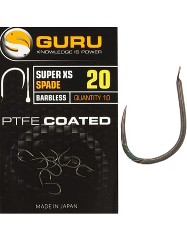 Guru Super XS Hook Size 14 (Barbless/Spade)