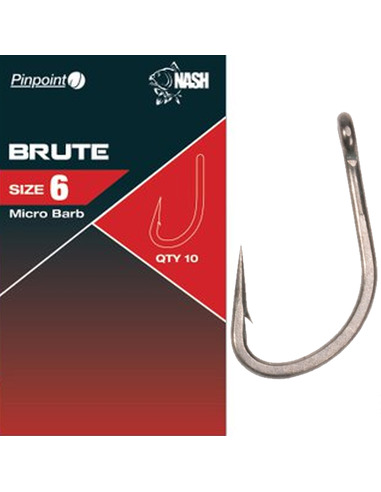 Nash Pinpoint Brute Hooks Size 4