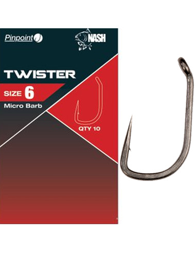 Nash Pinpoint Twister Micro Barbed Size 1