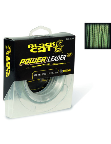Black Cat Power Leader 1,20mm 100kg/220lb 20mtr