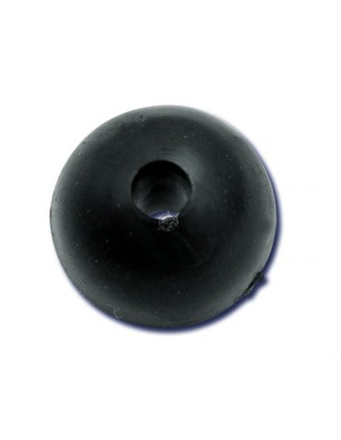 Black Cat Rubber Shock Bead 1,0mm (10 Pcs)