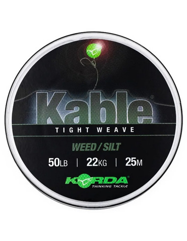 Korda Kable Tight Weave 25m Weed