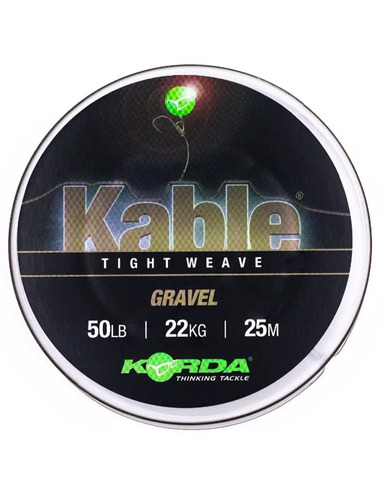 Korda Kable Tight Weave 25m Gravel