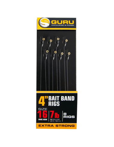 Guru Bait Bands Ready Rig 4" (10 cm - 16 GPW - 9lb/0,22mm)