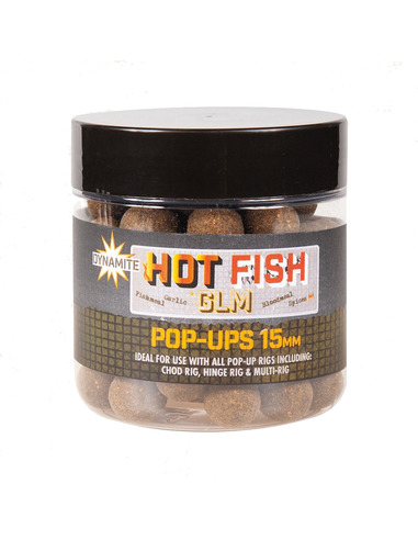 Dynamite Baits Hot Fish & GLM Foodbait Pop Ups 15mm