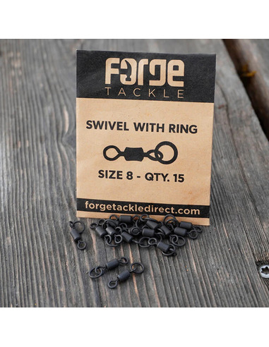 Forge Tackle Swivel With Ring Size 8 (15 unidades)