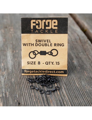 Forge Tackle Swivel With Double Ring Size 8 (15 unidades)