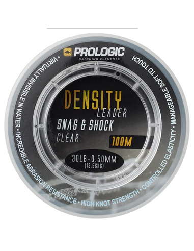 Prologic Density Leader Snag & Shock Clear 0.50mm 13.6kg 100m
