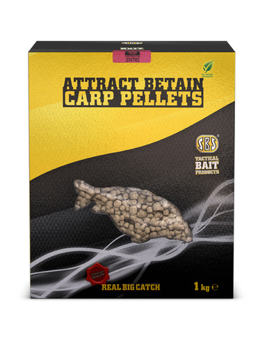 SBS Attract Betain Carp Pellets Squid & Octopus 6mm 1kg