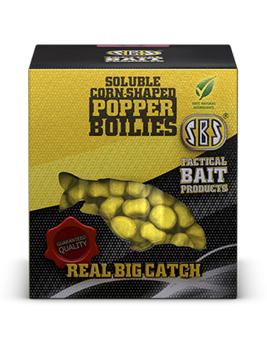 SBS Soluble Corn Shaped Popper Boilies Pineapple 8,10mm/20gr