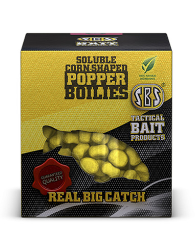 SBS Soluble Corn Shaped Popper Boilies Squid & Octopus 8,10mm/20gr