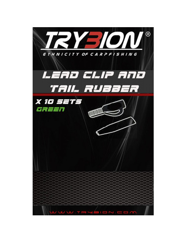 Trybion Lead Clip & Tail Rubber (Green)
