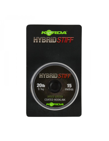 Korda Hybrid Stiff 20lb Weed Green 15m