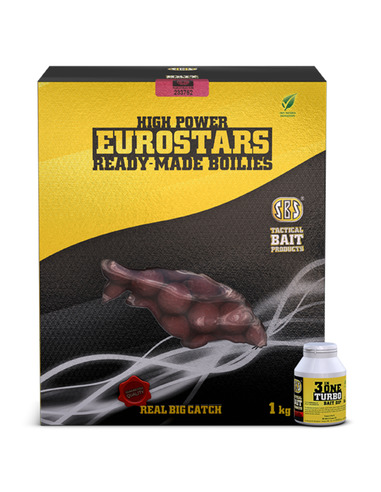 SBS Eurostar Boilies+Dip Squid Octopus & Strawberry Jam 20mm 1kg
