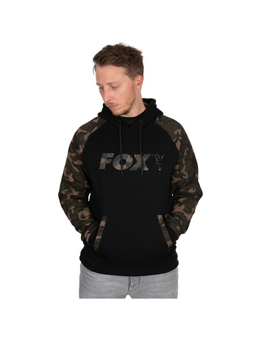 Fox Black/Camo Raglan Hoodie (Size S)