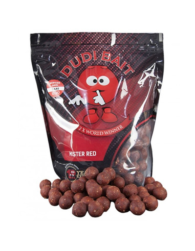 Dudi Baits Boilies Mister Red Super Hot Soluble 20mm 1kg